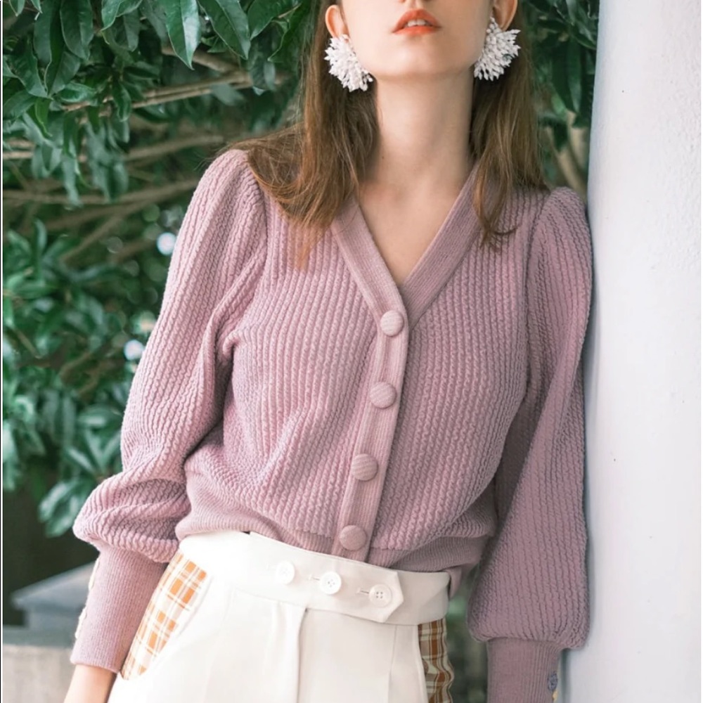 Petite Studio Purple/Lavendar Celia Cardigan Size S